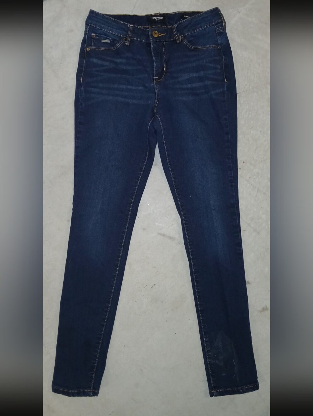 Nine West Skinny Jeans in Dark Blue Denim
